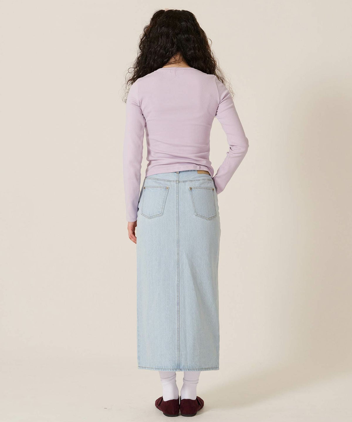 バタフライ/スタッズ/ロンT/カットソー