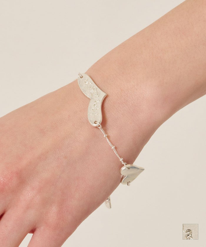 ハート/ブレスレット/シルバー/アクセサリー