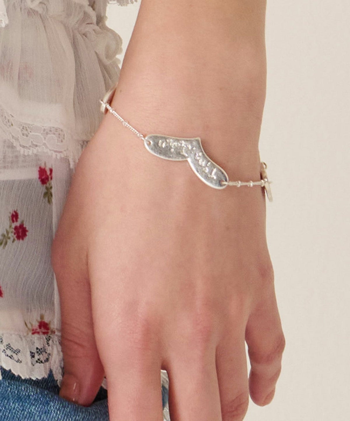 ハート/ブレスレット/シルバー/アクセサリー