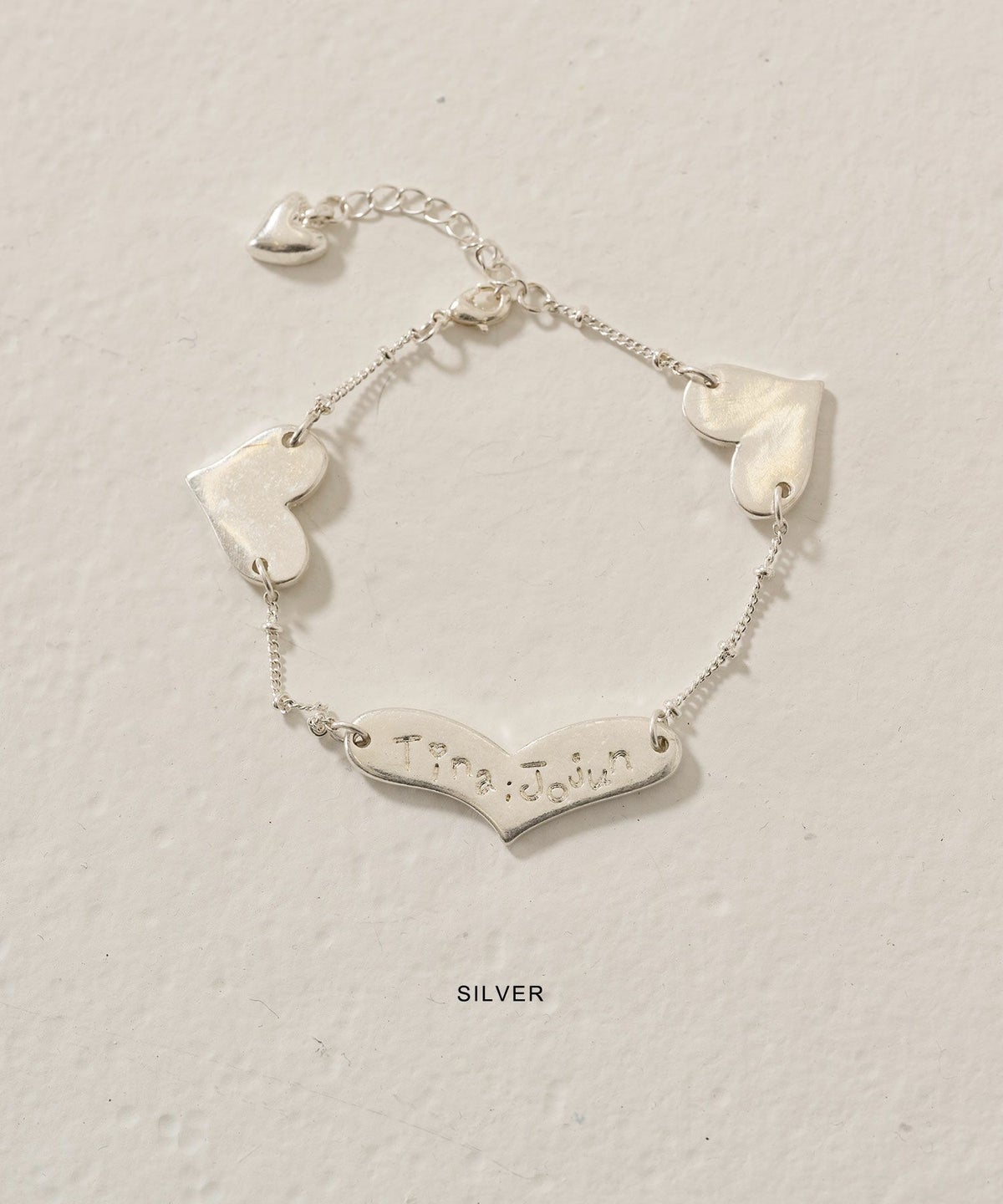 ハート/ブレスレット/シルバー/アクセサリー