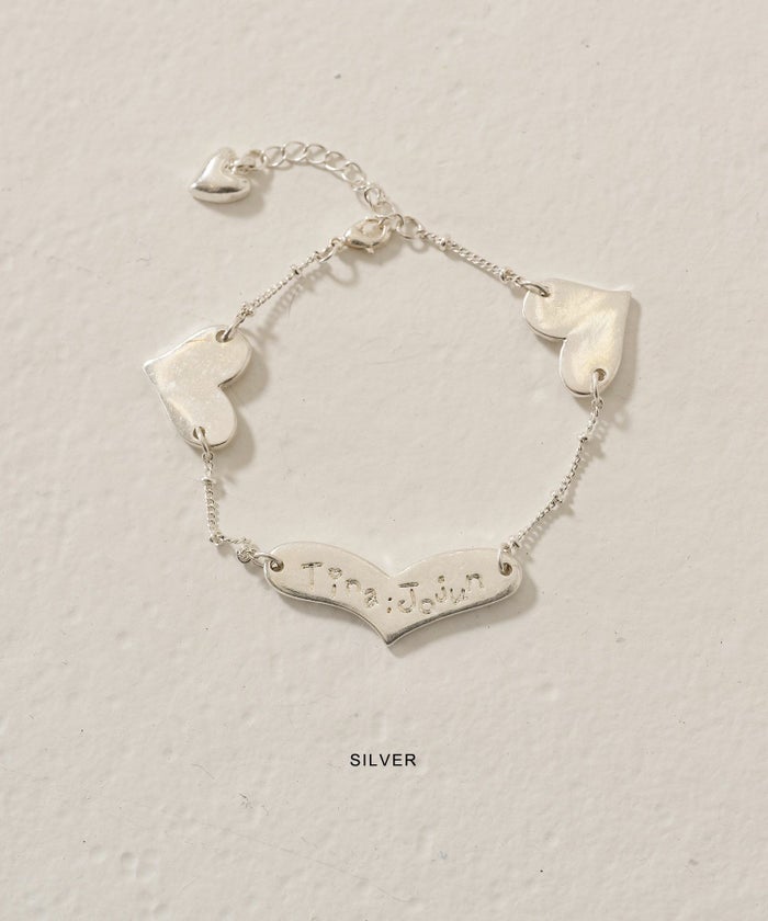 ハート/ブレスレット/シルバー/アクセサリー