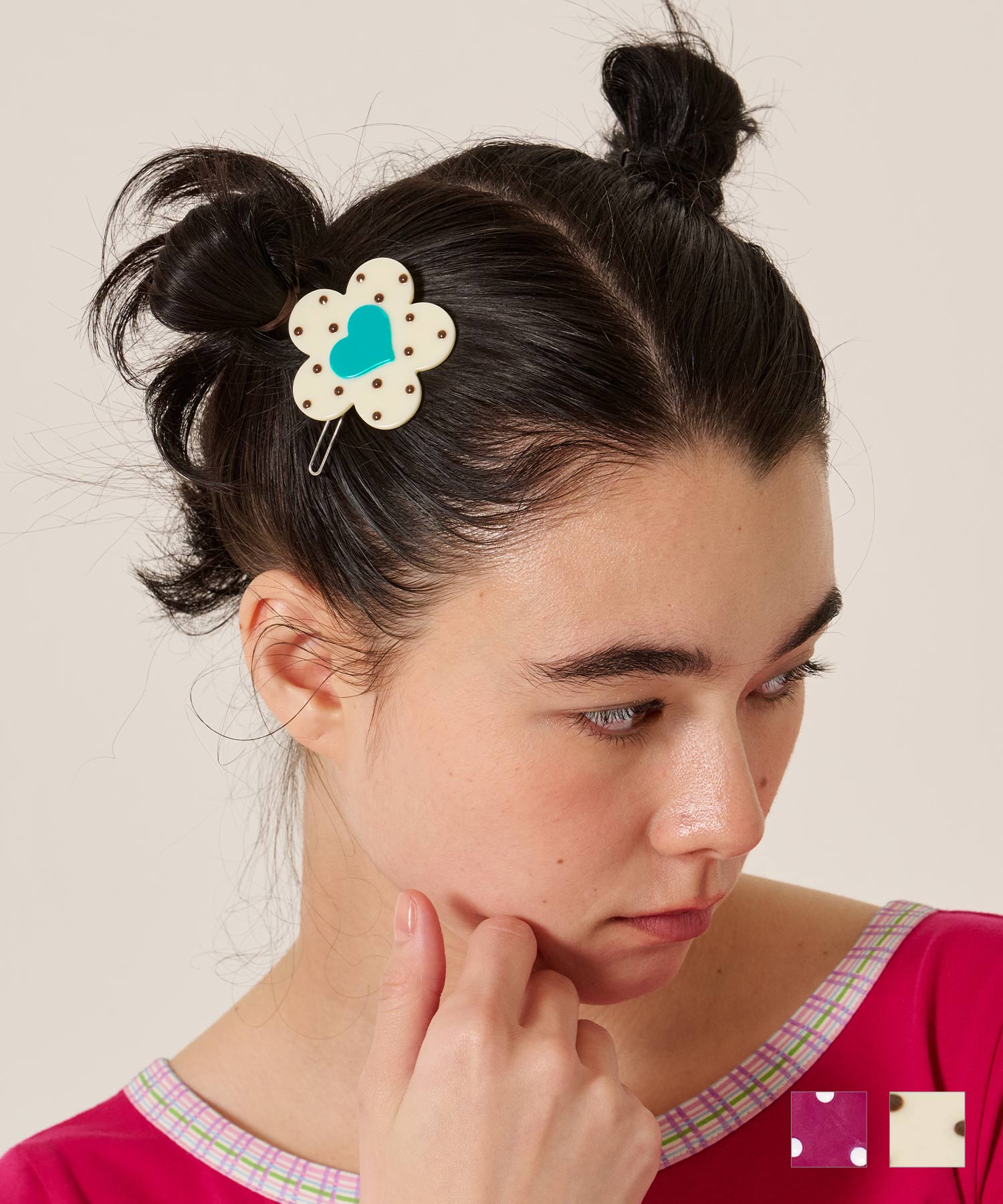 【りん様】Elizabeth Bonner 花モチーフ ヘアピン Early-Summer-SALE フラワー モチーフ ヘアピン TINA：JOJUN 全2色