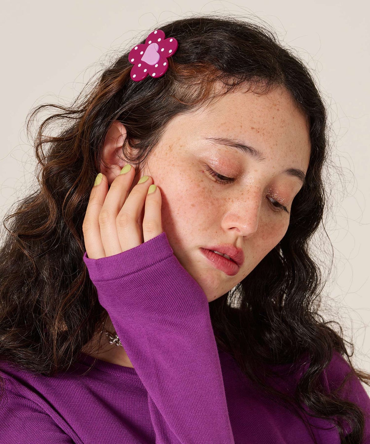 ピン/アクセサリー/バレッタ/フラワー モチーフ ヘアピン TINA：JOJUN