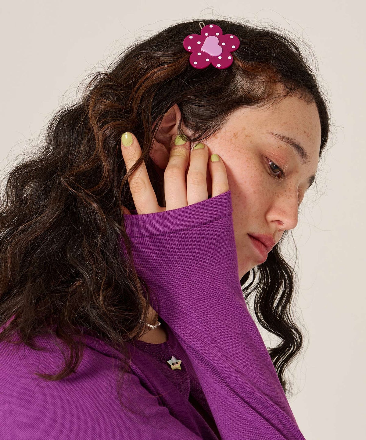 ピン/アクセサリー/バレッタ/フラワー モチーフ ヘアピン TINA：JOJUN