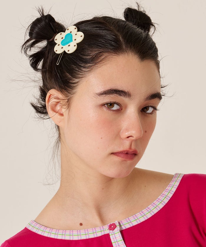 ピン/アクセサリー/バレッタ/フラワー モチーフ ヘアピン TINA：JOJUN
