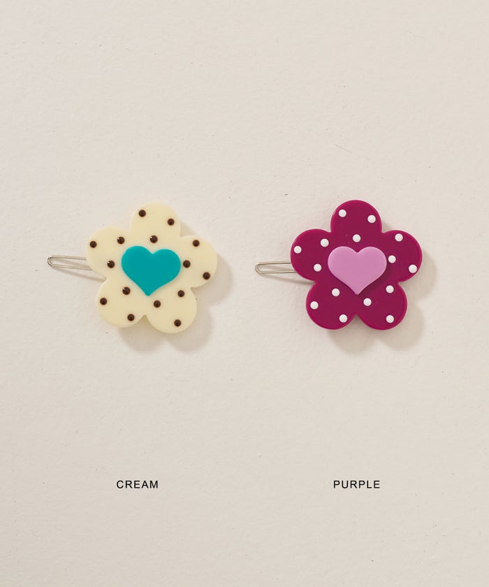 ピン/アクセサリー/バレッタ/フラワー モチーフ ヘアピン TINA：JOJUN