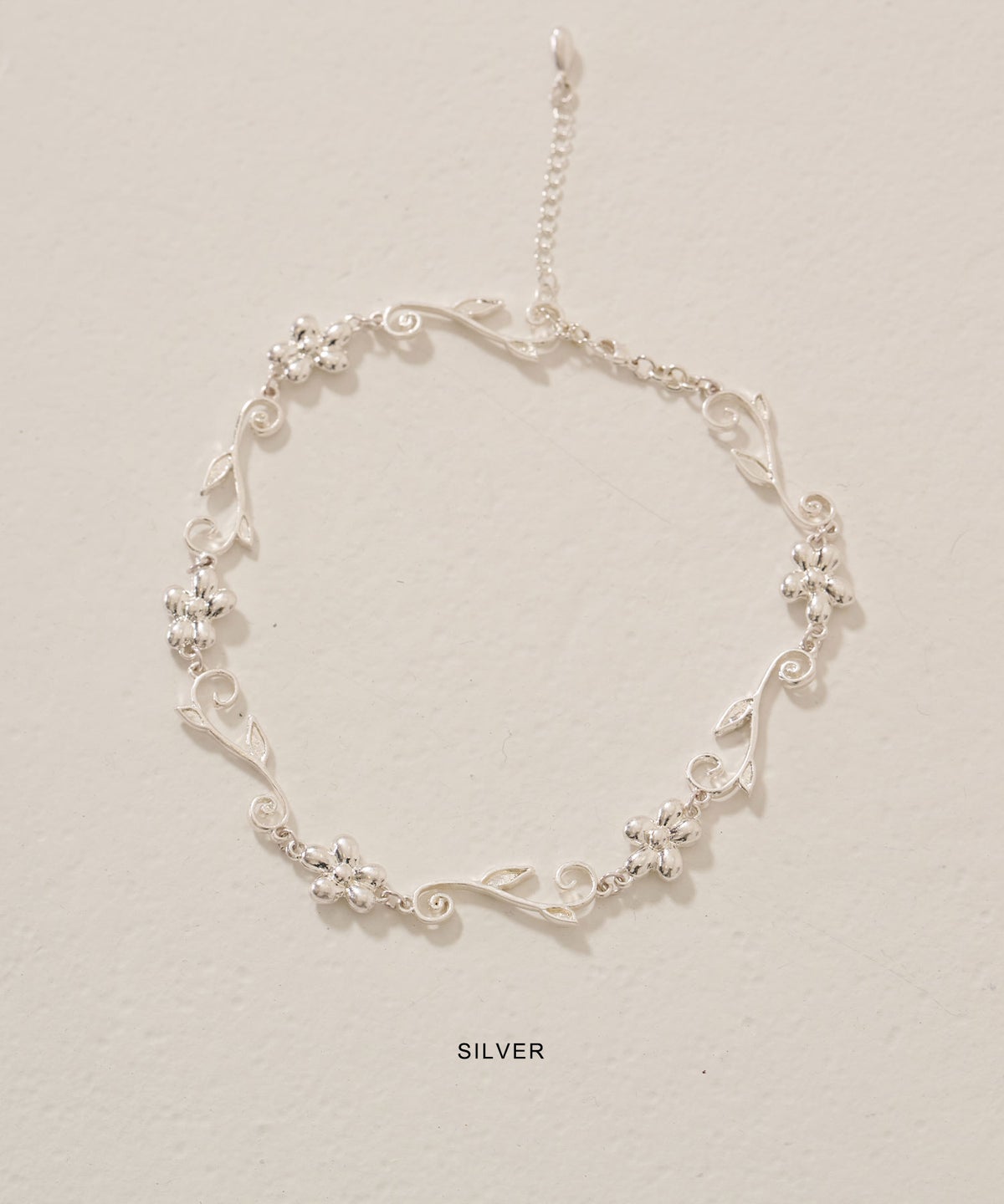 シルバー/アクセサリー/ネックレス/フラワー チョーカー TINA：JOJUN 