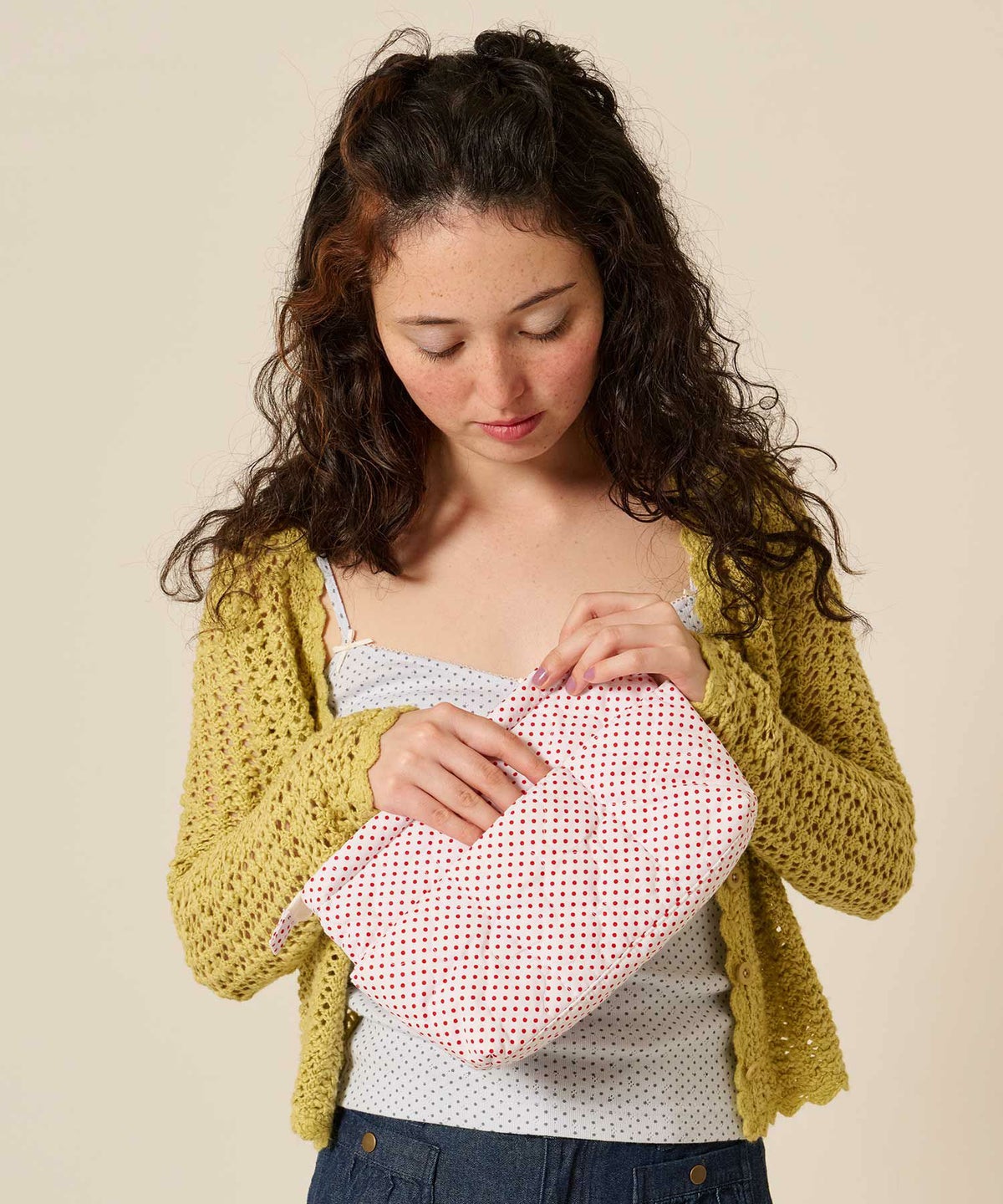 ノベルティ/ポーチ/バックインバック/ドット