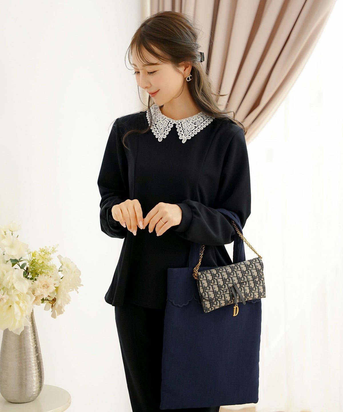 新色追加 手洗い可 オフィス おしゃれ フェミニン 透け感 涙開き カフス 上品 きれいめ 長袖 白 ジョイントスペース