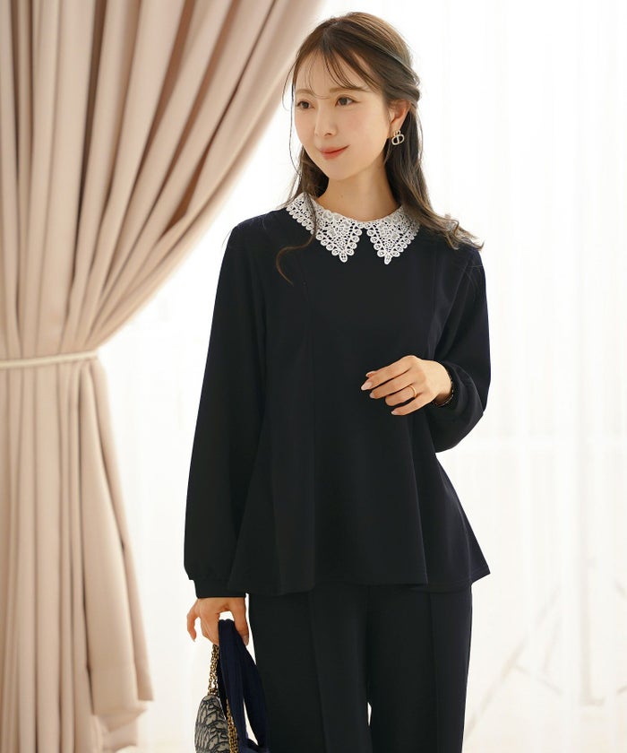 新色追加 手洗い可 オフィス おしゃれ フェミニン 透け感 涙開き カフス 上品 きれいめ 長袖 白 ジョイントスペース