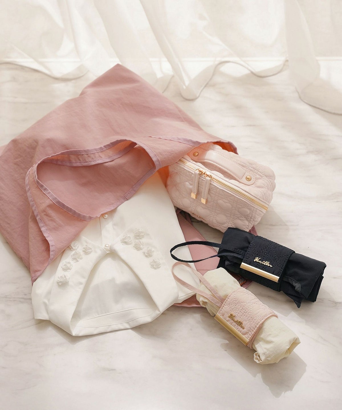 グッズ 雑貨 エコバッグ トートバッグ 折りたたみ コンパクト ハート キルティング 可愛い