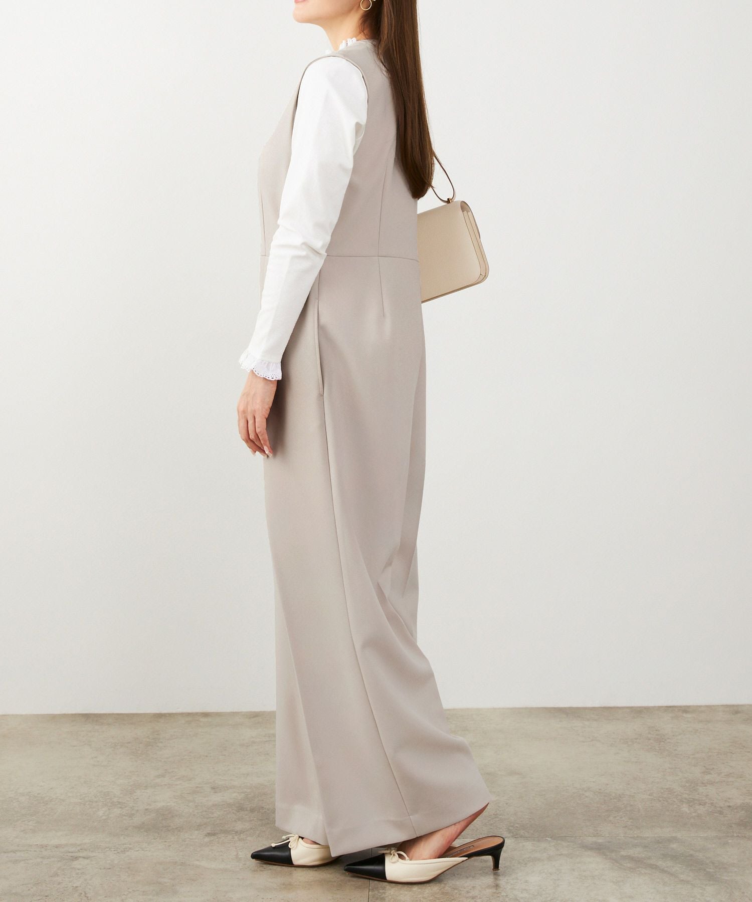 スリットネック オールインワン Liala×PG 全2色｜lpg751-2203【1