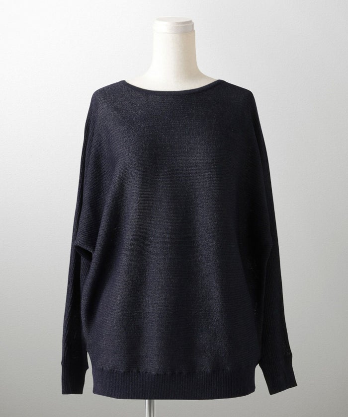 トップス ニット レディース ファッション プルオーバー かわいい きれいめ 春夏秋 白黒 ウォッシャブル ジョイントスペース