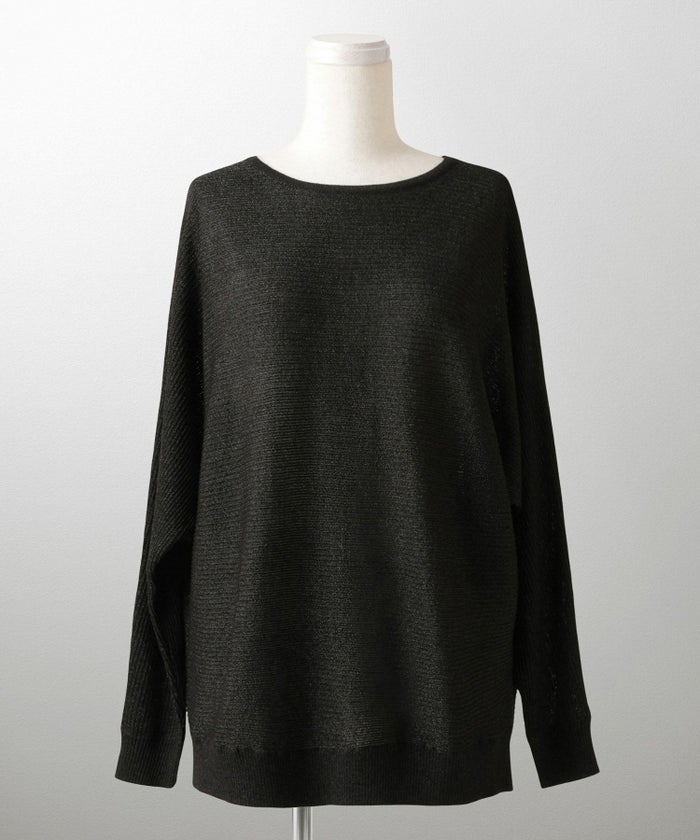 トップス ニット レディース ファッション プルオーバー かわいい きれいめ 春夏秋 白黒 ウォッシャブル ジョイントスペース