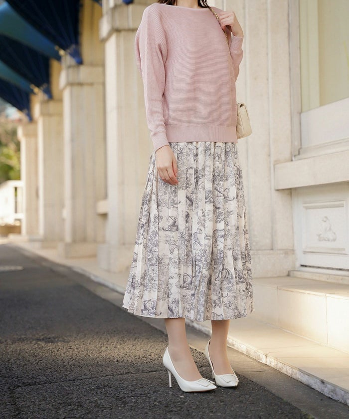 トップス ニット レディース ファッション プルオーバー かわいい きれいめ 春夏秋 白黒 ウォッシャブル ジョイントスペース