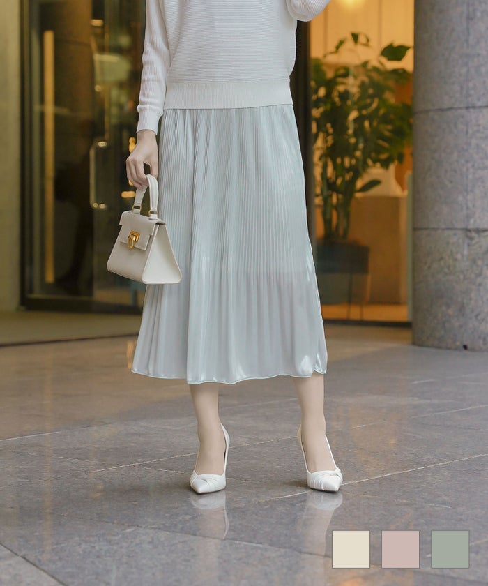 消しプリーツ スカート HUIT 全3色｜hit611-0353【1】