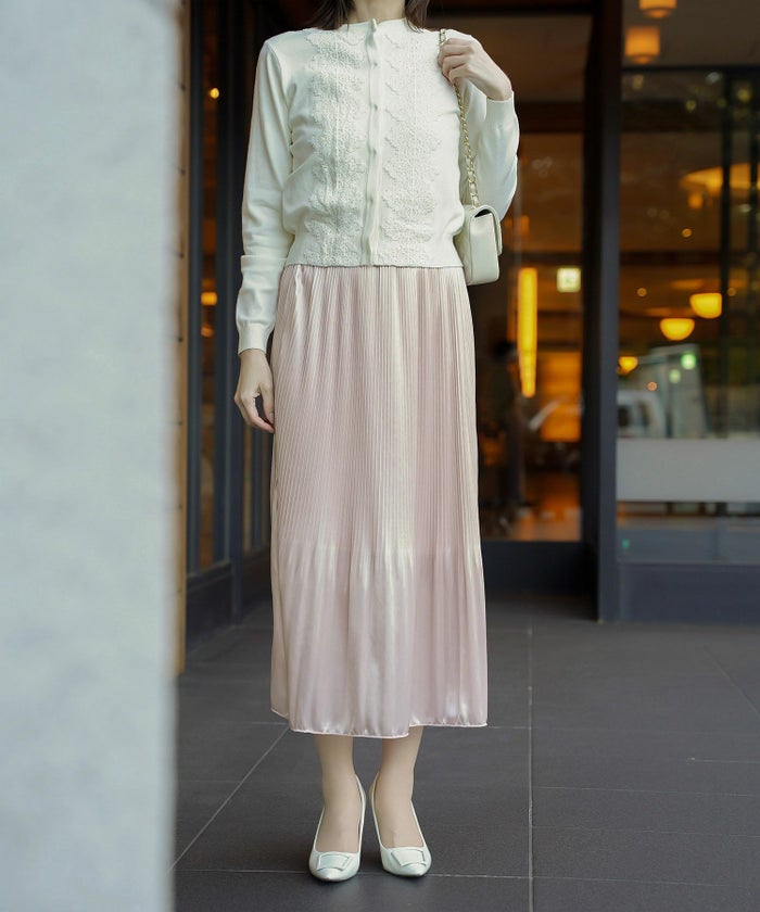 ボトムス スカート ロング レディース ファッション 大人 春秋 エレガント かわいい 無地 式 トレンド ウィッシャブル ジョイントスペース