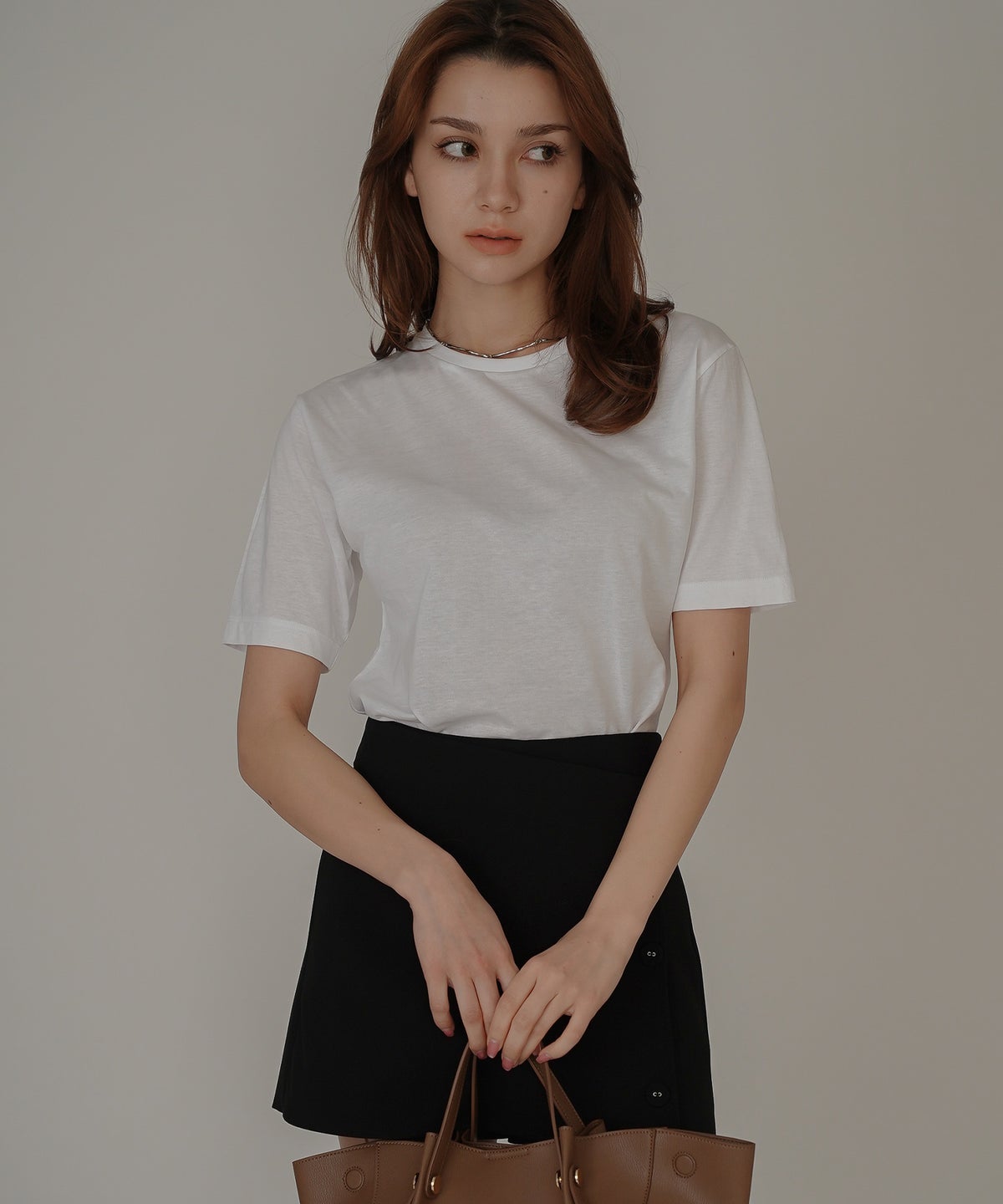 着回し インナートップス オシャレ 無地 女性らしい 韓国風 韓国系 スタイル盛れ カットソー タイトトップス 韓国風 綺麗め 細見え カジュアル KINO THE KEI