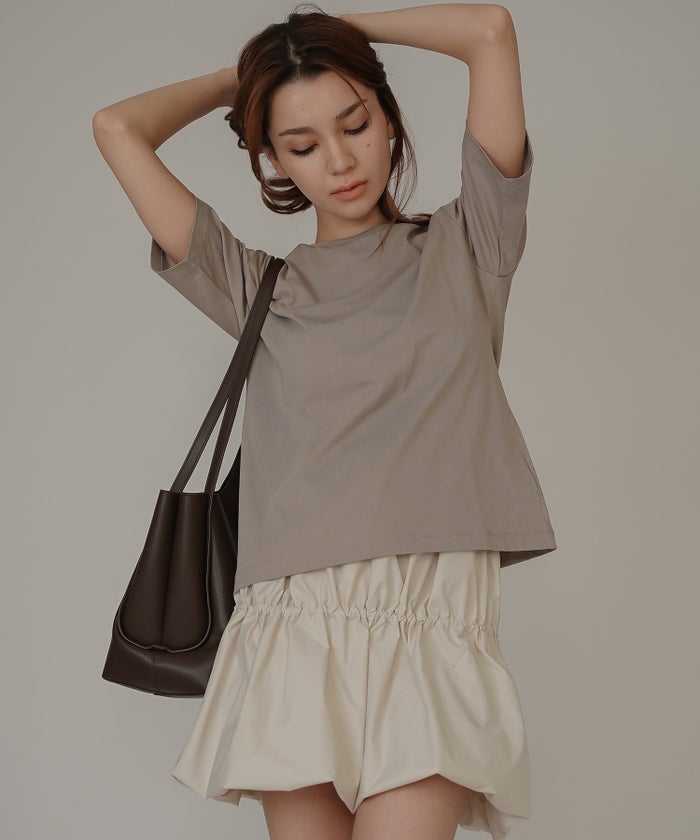 着回し インナートップス オシャレ 無地 女性らしい 韓国風 韓国系 スタイル盛れ カットソー タイトトップス 韓国風 綺麗め 細見え カジュアル KINO THE KEI