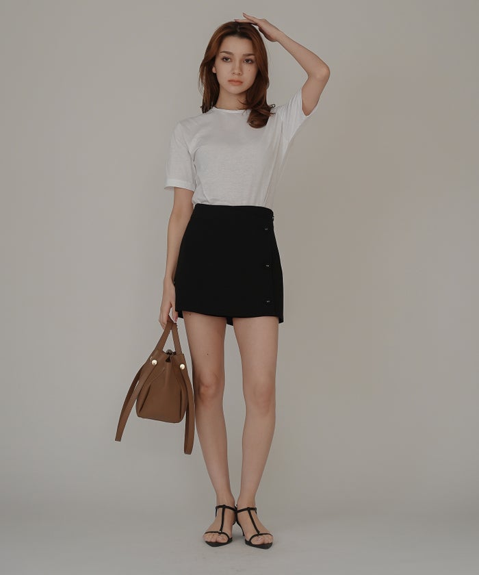 着回し インナートップス オシャレ 無地 女性らしい 韓国風 韓国系 スタイル盛れ カットソー タイトトップス 韓国風 綺麗め 細見え カジュアル KINO THE KEI