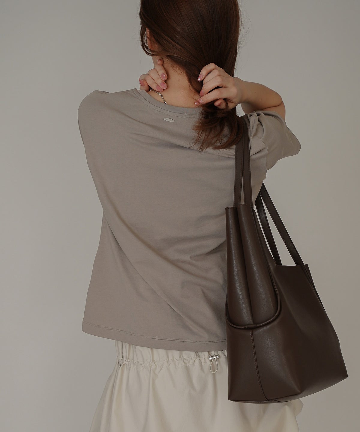 着回し インナートップス オシャレ 無地 女性らしい 韓国風 韓国系 スタイル盛れ カットソー タイトトップス 韓国風 綺麗め 細見え カジュアル KINO THE KEI