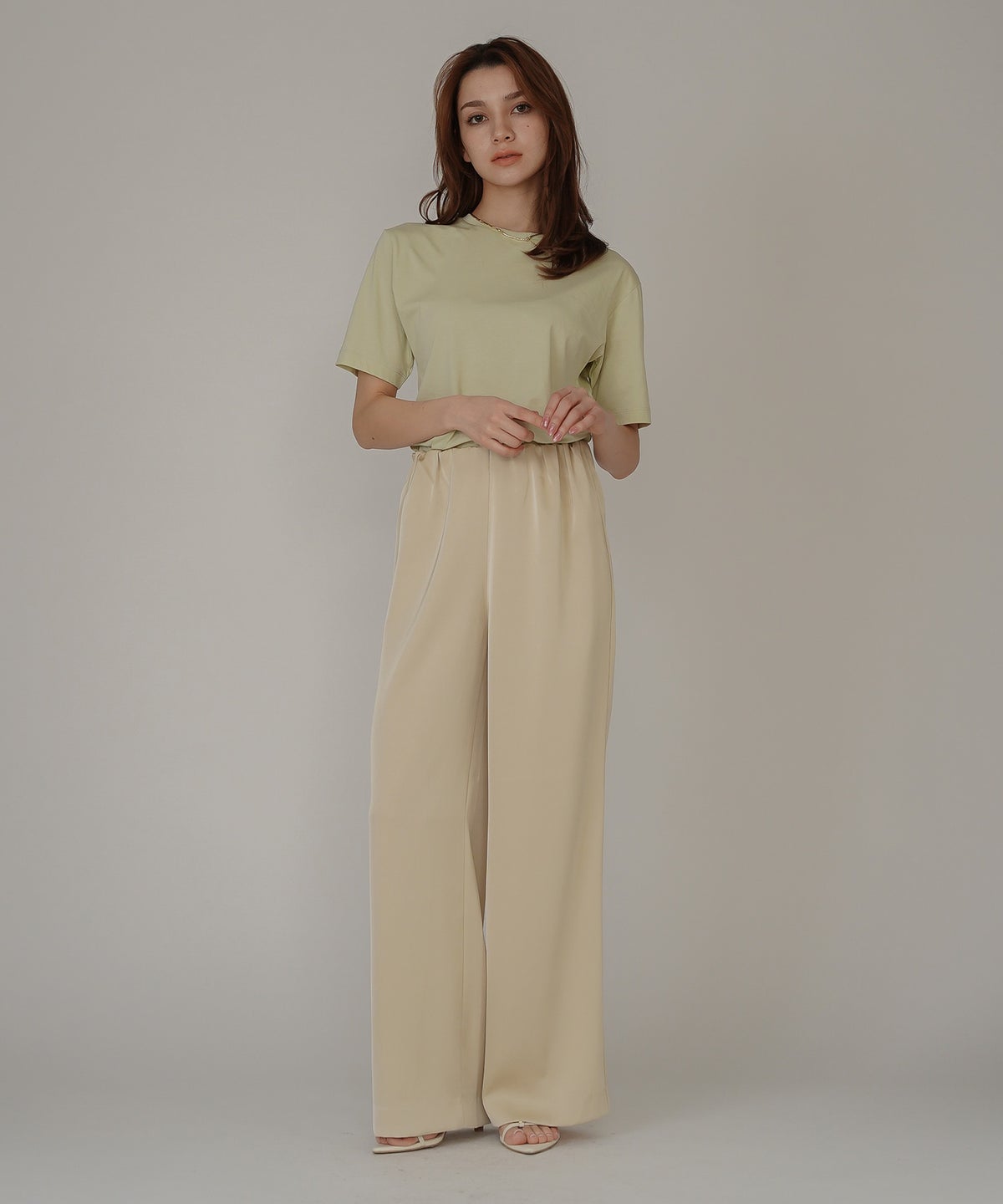 着回し インナートップス オシャレ 無地 女性らしい 韓国風 韓国系 スタイル盛れ カットソー タイトトップス 韓国風 綺麗め 細見え カジュアル KINO THE KEI