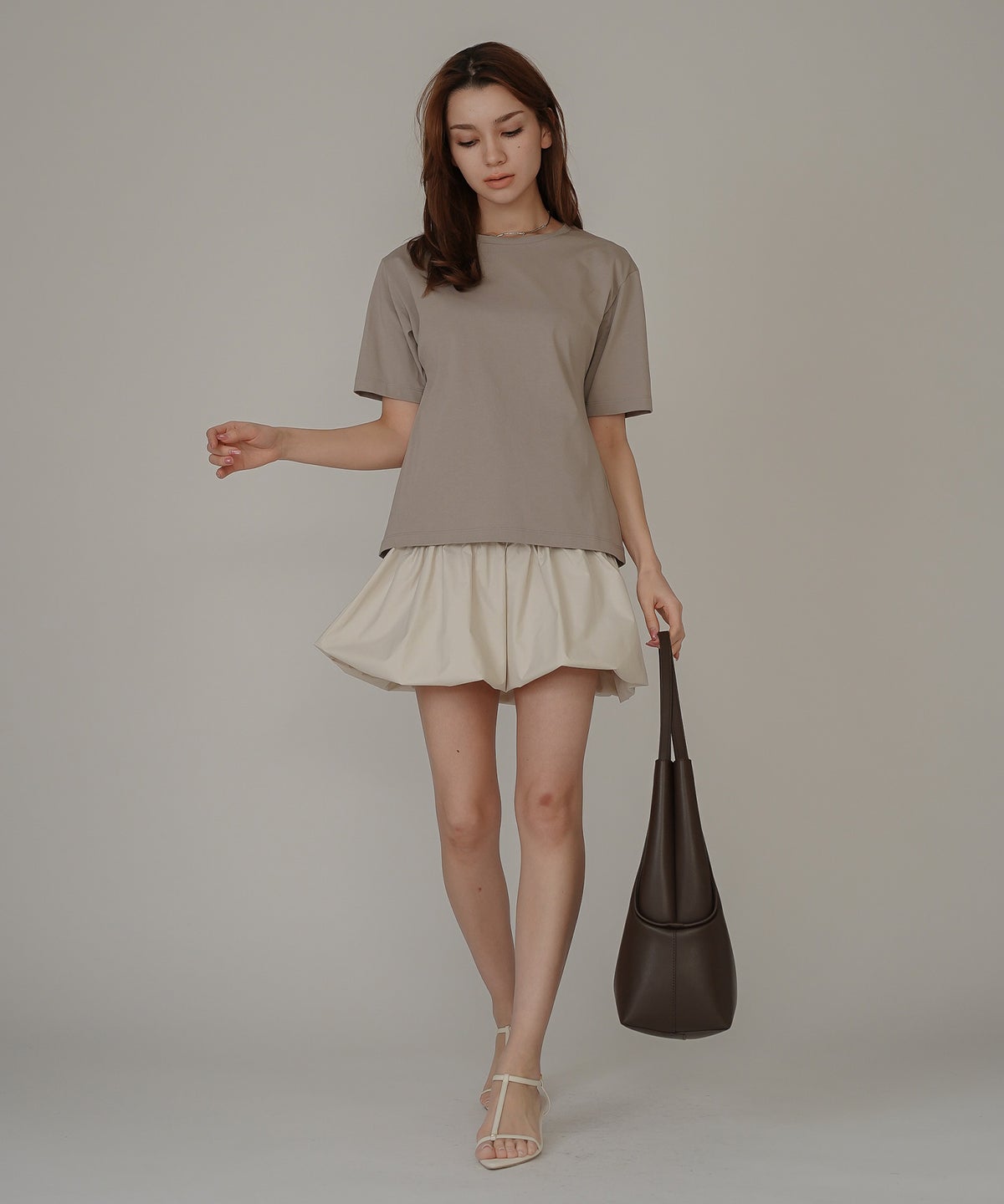 着回し インナートップス オシャレ 無地 女性らしい 韓国風 韓国系 スタイル盛れ カットソー タイトトップス 韓国風 綺麗め 細見え カジュアル KINO THE KEI