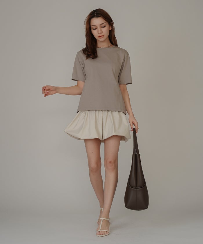 着回し インナートップス オシャレ 無地 女性らしい 韓国風 韓国系 スタイル盛れ カットソー タイトトップス 韓国風 綺麗め 細見え カジュアル KINO THE KEI