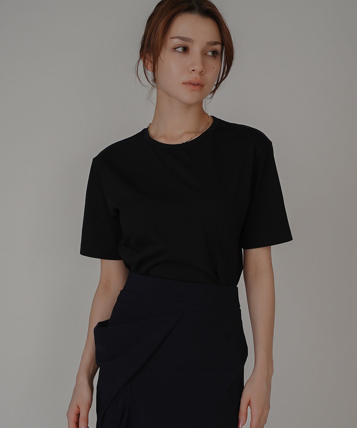 着回し インナートップス オシャレ 無地 女性らしい 韓国風 韓国系 スタイル盛れ カットソー タイトトップス 韓国風 綺麗め 細見え カジュアル KINO THE KEI