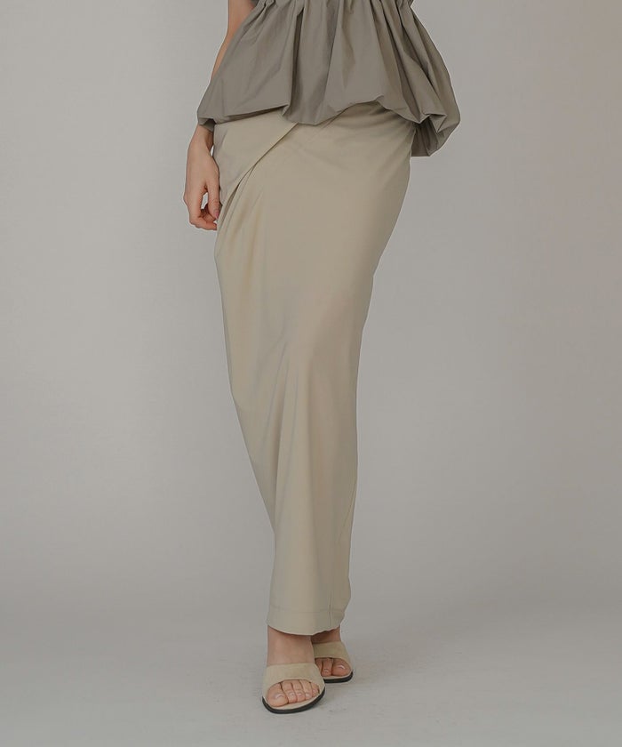 あざと可愛い 肌見せ 港区 ラウンジ Iラインスカート 長め ペンシルスカート ツイル ナローシルエット スリット入り カジュアル エレガント 海外系 きれいめ 韓国風 韓国系 スタイル盛れ セットアップ ドレス ディナー パーティ KINO THE KEI