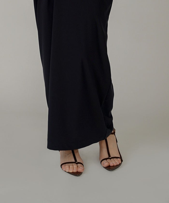 サンダル 華奢ストラップ 歩きやすい 安定感 クロス フェイクレザー ローヒール オリジナル ポインテッド メタル パーツ ストラップ サンダル KINO THE KEI