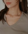 ネックレス チェーン レディース アクセサリー 肌になじむスキンジュエリー 重ね付け つけっぱなしOK 高見え 結婚式 プレゼント ギフト チョーカー シルバー ゴールド