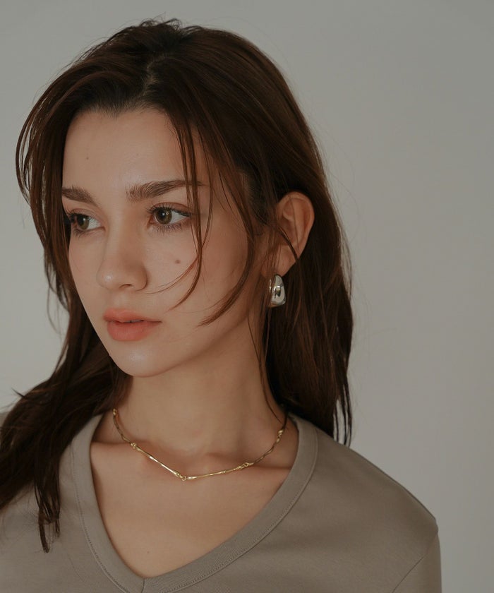 ネックレス チェーン レディース アクセサリー 肌になじむスキンジュエリー 重ね付け つけっぱなしOK 高見え 結婚式 プレゼント ギフト チョーカー シルバー ゴールド