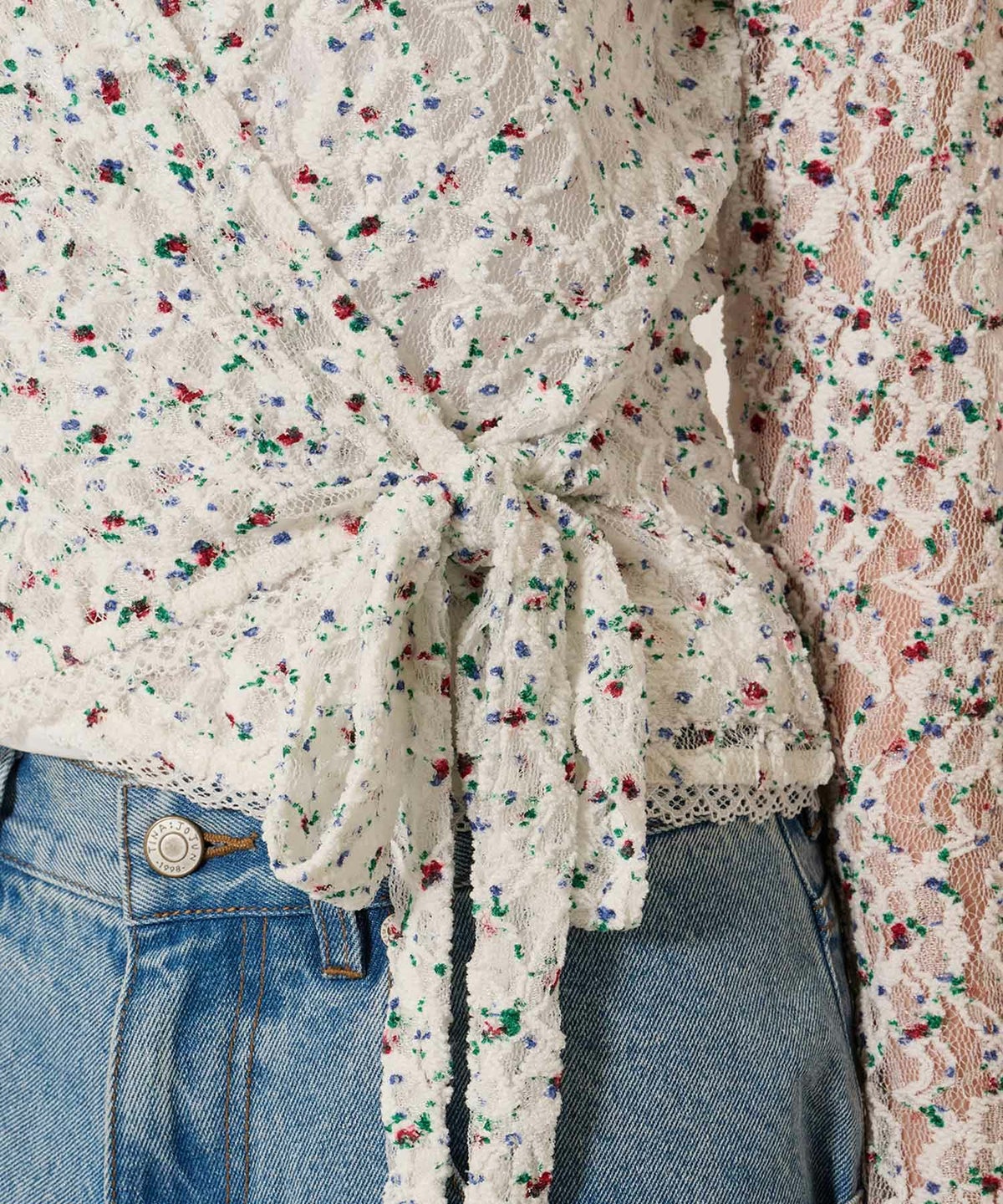 カシュクール/トップス/レース/カーディガン