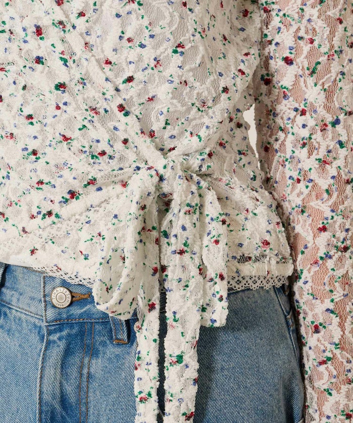 カシュクール/トップス/レース/カーディガン