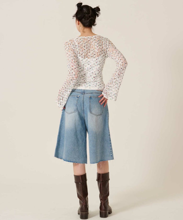 カシュクール/トップス/レース/カーディガン