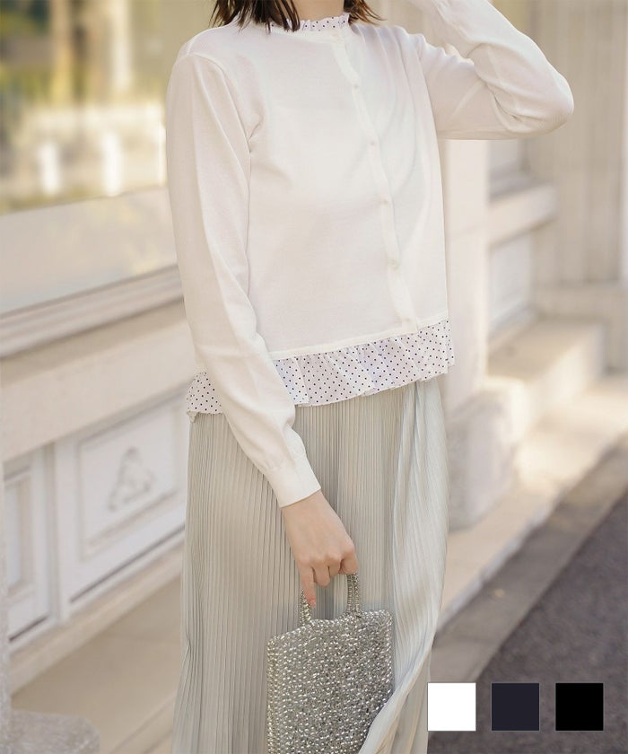 ドットコンビ ニット カーディガン HUIT 全3色｜hit411-0352【1】