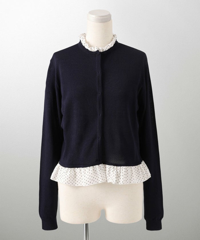 ニット トップス カーディガン レディース ファッション 肩掛け オフィス おしゃれ かわいい きれいめ 秋春 おすすめ ウォッシャブル ジョイントスペース