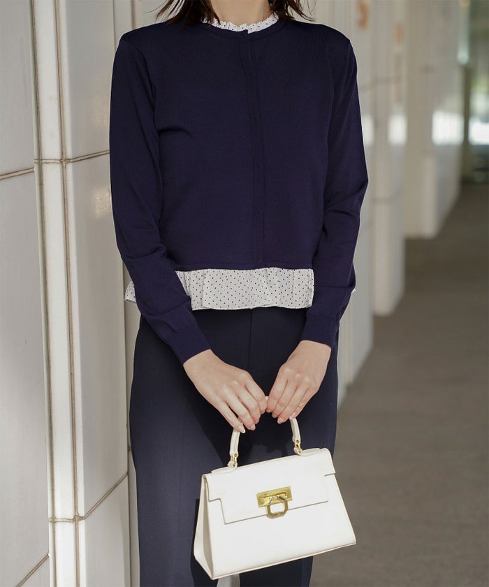 ニット トップス カーディガン レディース ファッション 肩掛け オフィス おしゃれ かわいい きれいめ 秋春 おすすめ ウォッシャブル ジョイントスペース