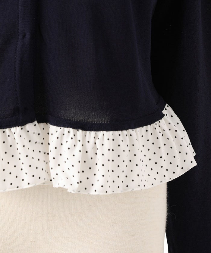 ニット トップス カーディガン レディース ファッション 肩掛け オフィス おしゃれ かわいい きれいめ 秋春 おすすめ ウォッシャブル ジョイントスペース