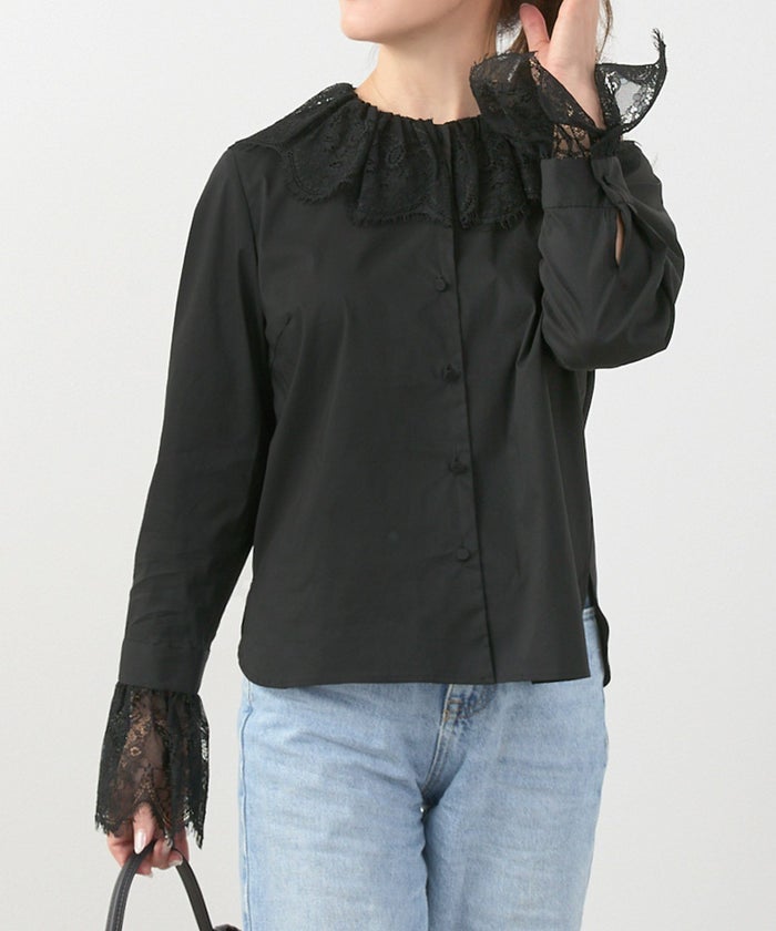 手洗い可 S/M/L 大人可愛い 上品 きれいめ オフィス 大人カジュアル フェミニン 白黒 春 ジョイントスペース