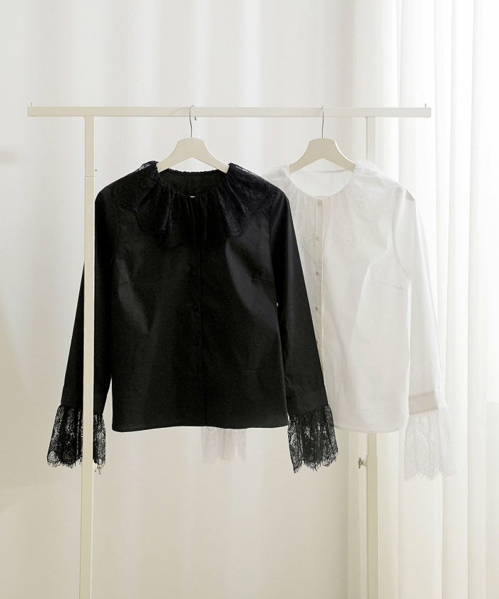 手洗い可 S/M/L 大人可愛い 上品 きれいめ オフィス 大人カジュアル フェミニン 白黒 春 ジョイントスペース