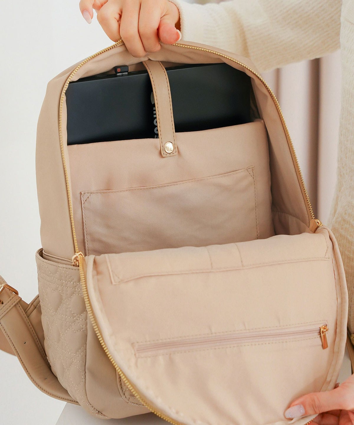 小物 バッグ リュック ハートキルティング 合皮 キルティング かわいい フェミニン 大容量 多機能 収納 お出かけ 推し活