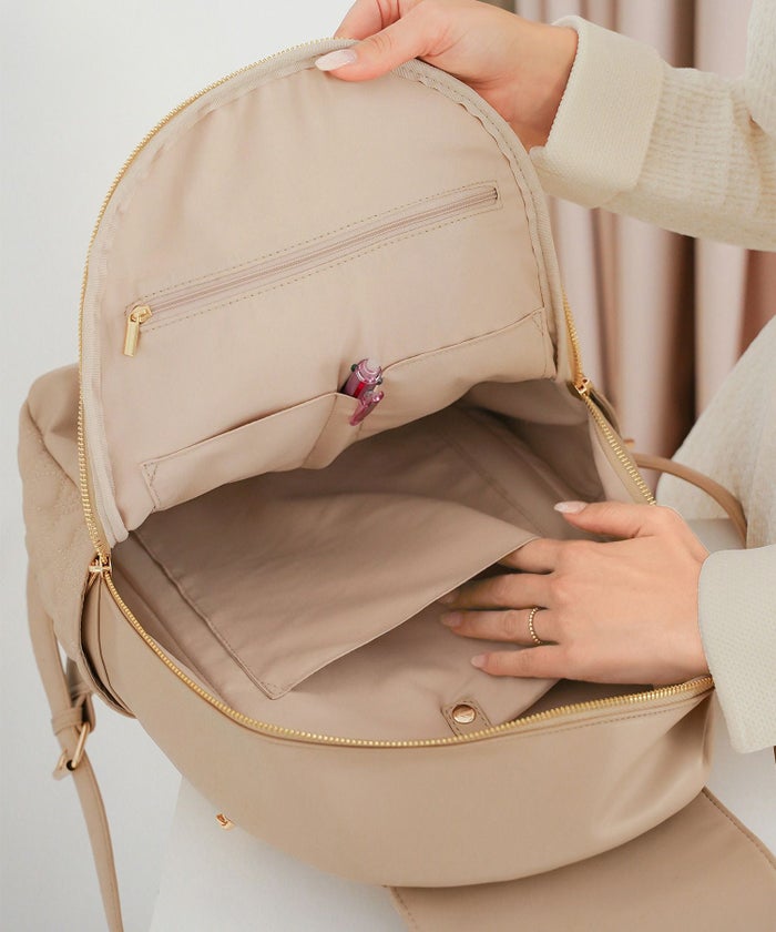 小物 バッグ リュック ハートキルティング 合皮 キルティング かわいい フェミニン 大容量 多機能 収納 お出かけ 推し活