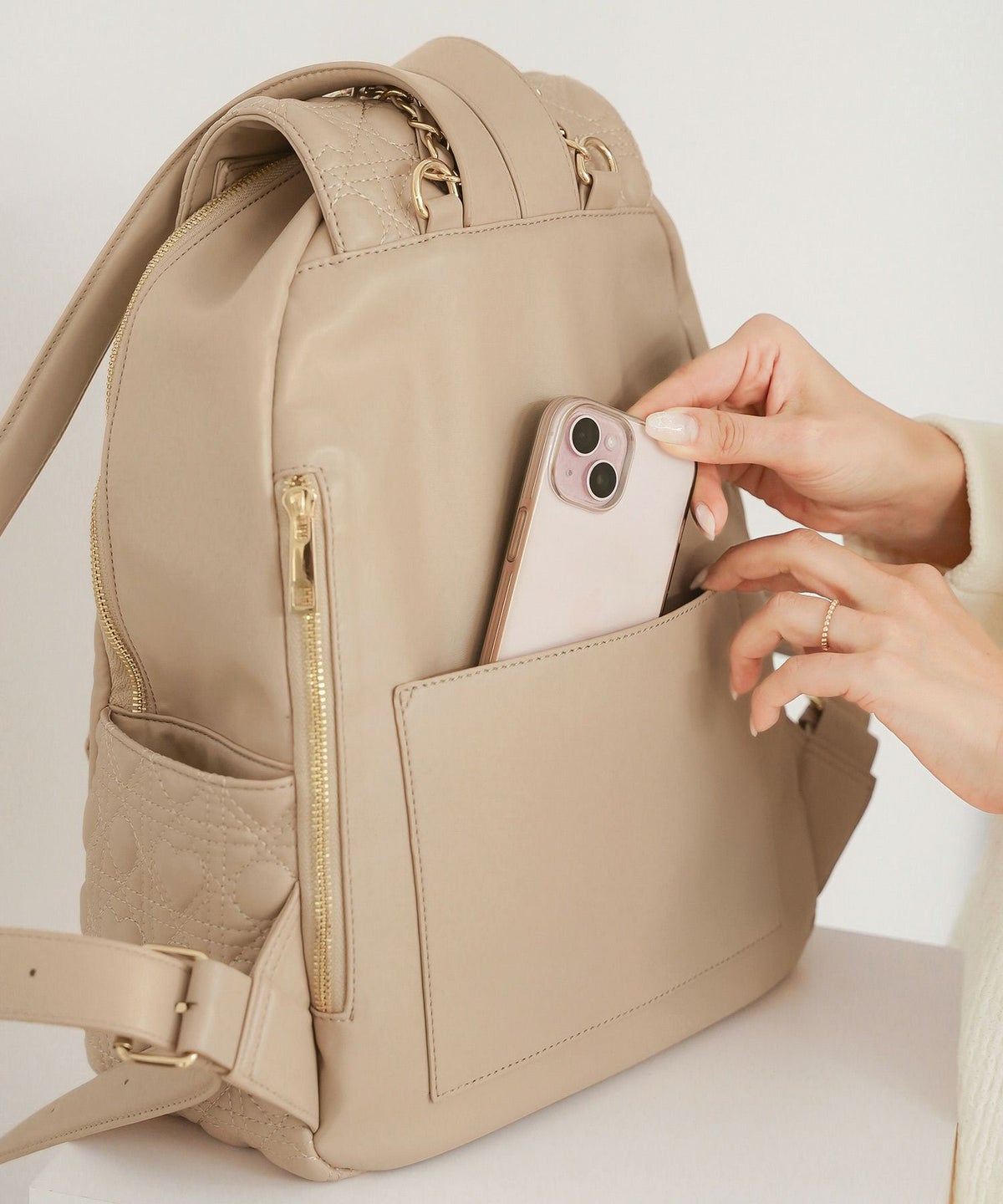 小物 バッグ リュック ハートキルティング 合皮 キルティング かわいい フェミニン 大容量 多機能 収納 お出かけ 推し活