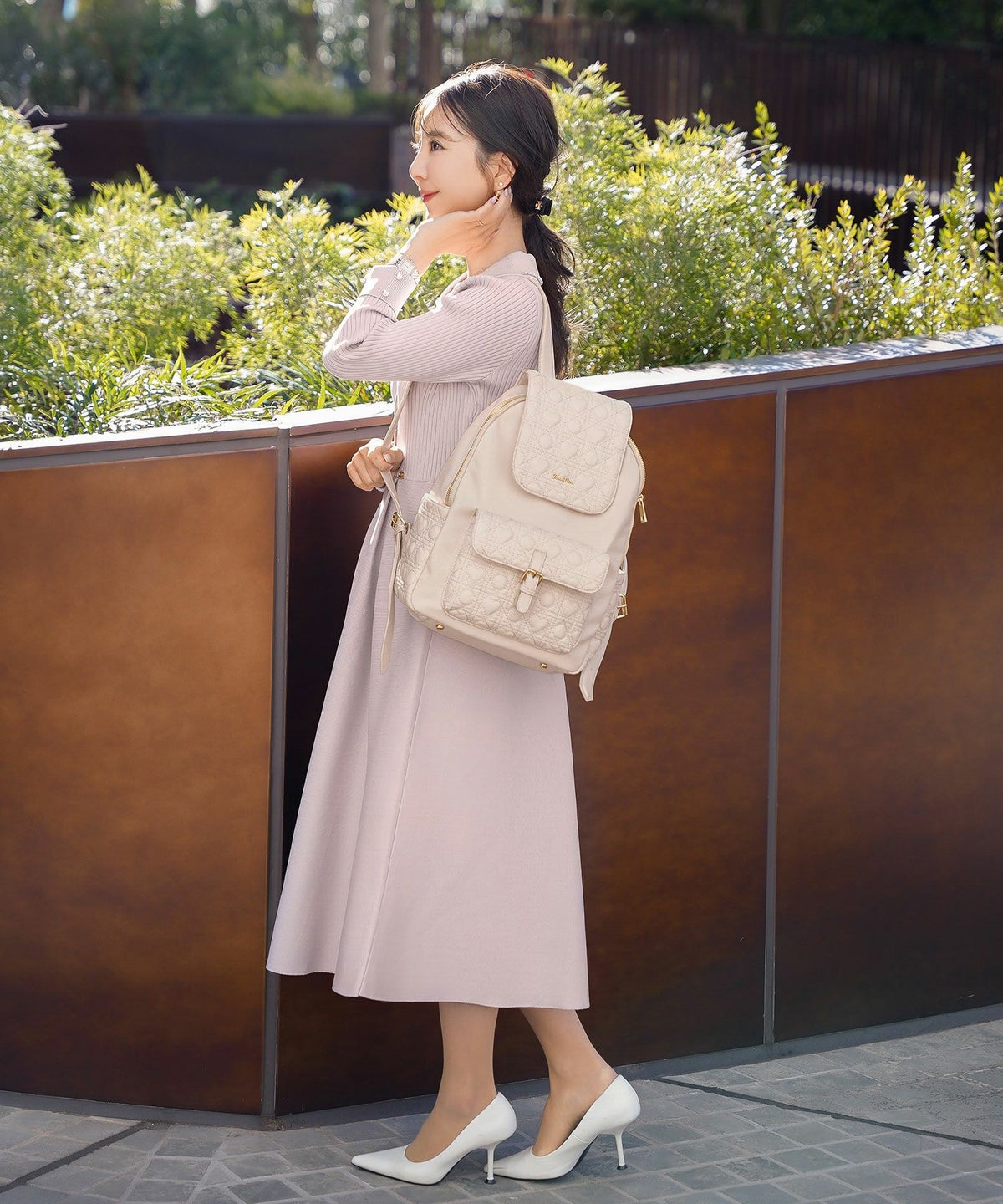 小物 バッグ リュック ハートキルティング 合皮 キルティング かわいい フェミニン 大容量 多機能 収納 お出かけ 推し活