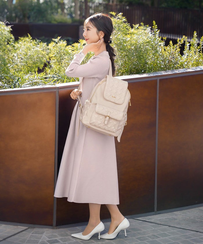 小物 バッグ リュック ハートキルティング 合皮 キルティング かわいい フェミニン 大容量 多機能 収納 お出かけ 推し活