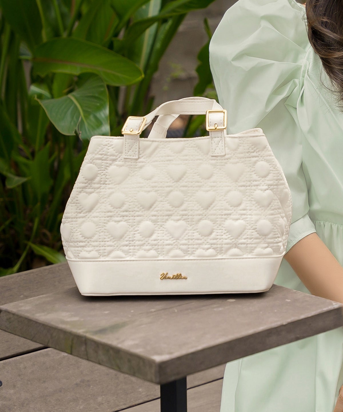 トートバッグ バッグ ハンドバッグ ハート ハートキルティング 2WAY かわいい