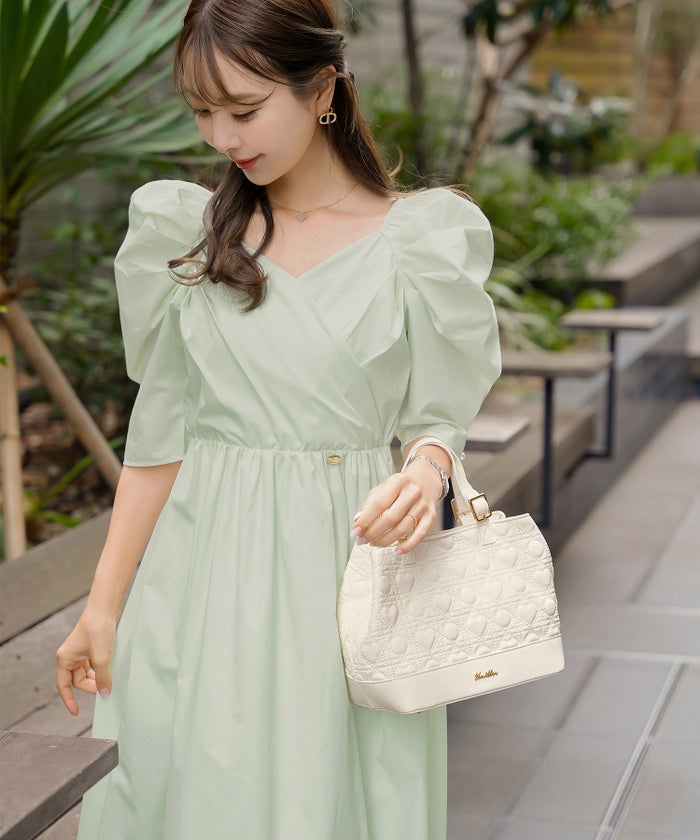 トートバッグ バッグ ハンドバッグ ハート ハートキルティング 2WAY かわいい