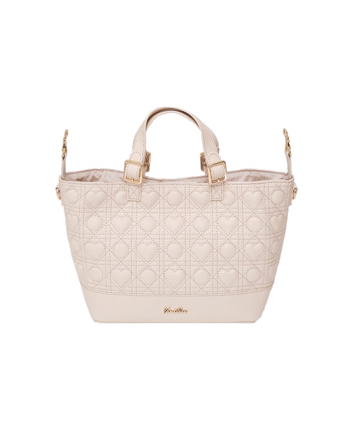 トートバッグ バッグ ハンドバッグ ハート ハートキルティング 2WAY かわいい